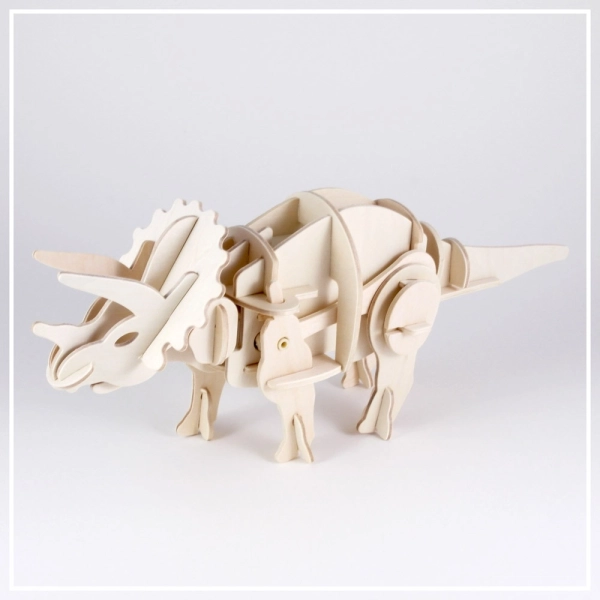 Triceratops [klein] - 3D Holzpuzzle