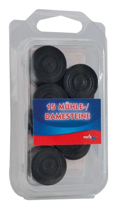 Dame & Mühlesteine Holz schwarz - 25mm