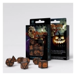 Halloween Pumpkin Black & Orange Dice Set