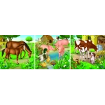 Bauernhoftiere - Pferde - Schweine - Kühe