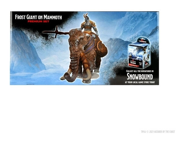 D&D Icons of the Realms Premium Set: Snowbound Frost Giant and Mammoth
