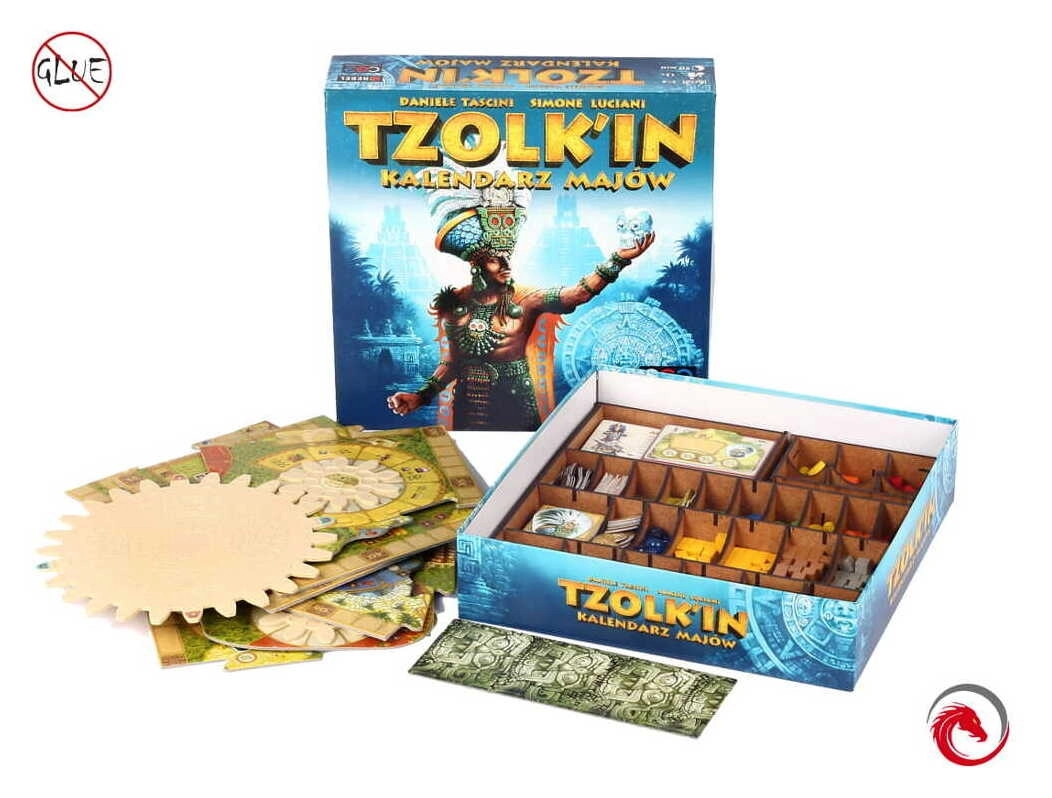 e-Raptor - Sortiereinsatz für Tzolkin - Der Maya Kalender und Erweiterungen aus Holz