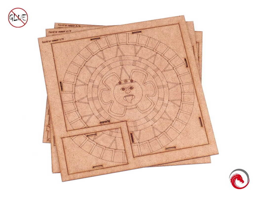 e-Raptor - Sortiereinsatz für Tzolkin - Der Maya Kalender und Erweiterungen aus Holz