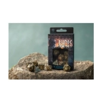 Runic Bottle-green & gold Dice Set (7)