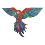 Holzpuzzle - Der Exotische Papagei