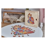 Holzpuzzle - Die zärtliche Katze
