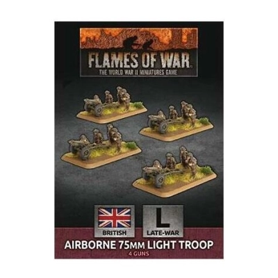 Flames of War Airborne 75mm Light Troop (x4 Plastic) - EN