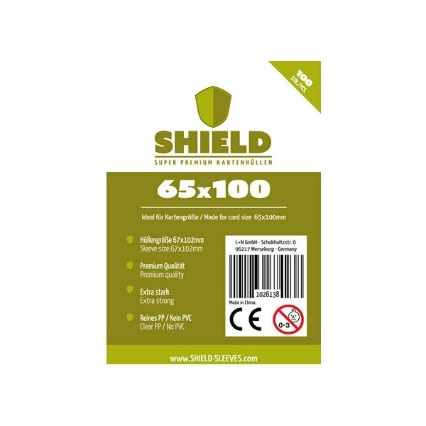 Shield Thin - 100 dünne Kartenhüllen (65 x 100mm)