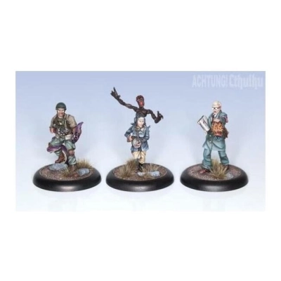 Achtung! Cthulhu Miniatures Allied Investigators Pack 1 (3)