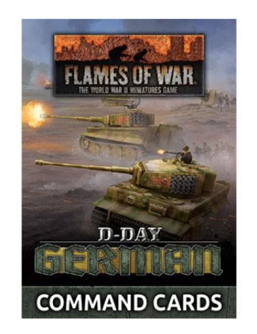 Flames of War D-Day German Command Cards (x50 cards)