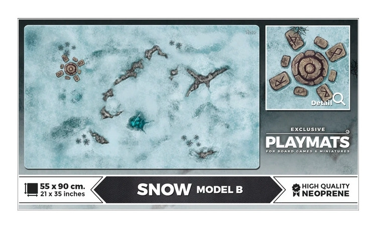 Neoprene Playmat Snow B 55x90cm