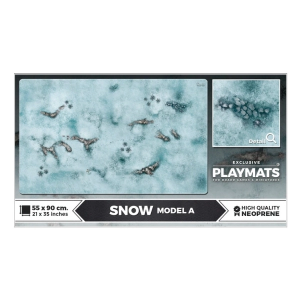 Neoprene Playmat Snow A 55x90cm