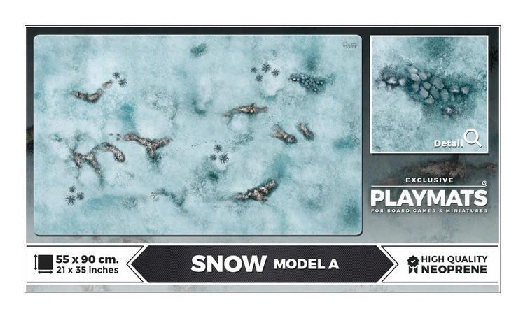 Neoprene Playmat Snow A 55x90cm
