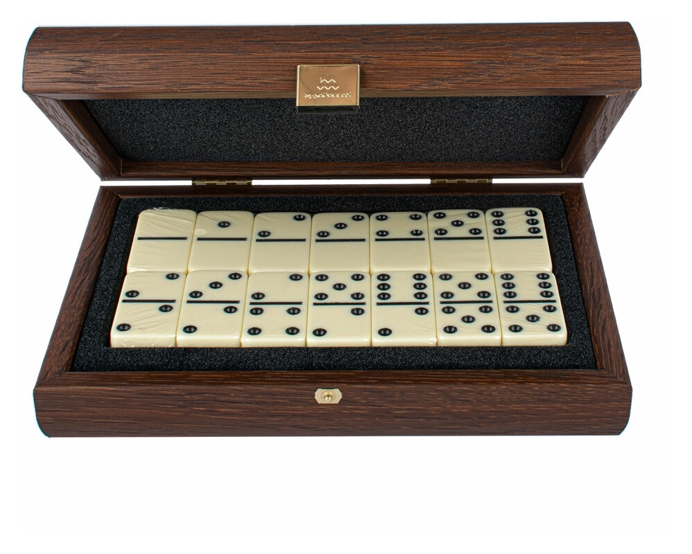 Domino in edler Holzbox