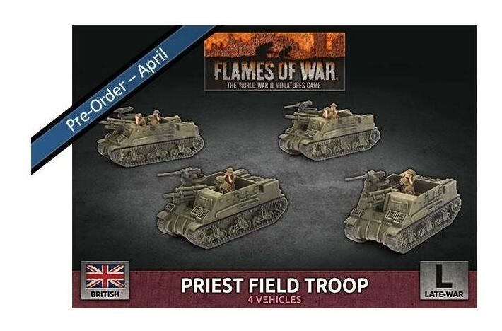 Flames of War Priest Field Troop (x4 Plastic)