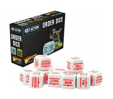 Bolt Action 2 Bolt Action Orders Dice White