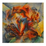 Dinamismo di un ciclista è un dipinto - 1913 - Umberto Boccioni