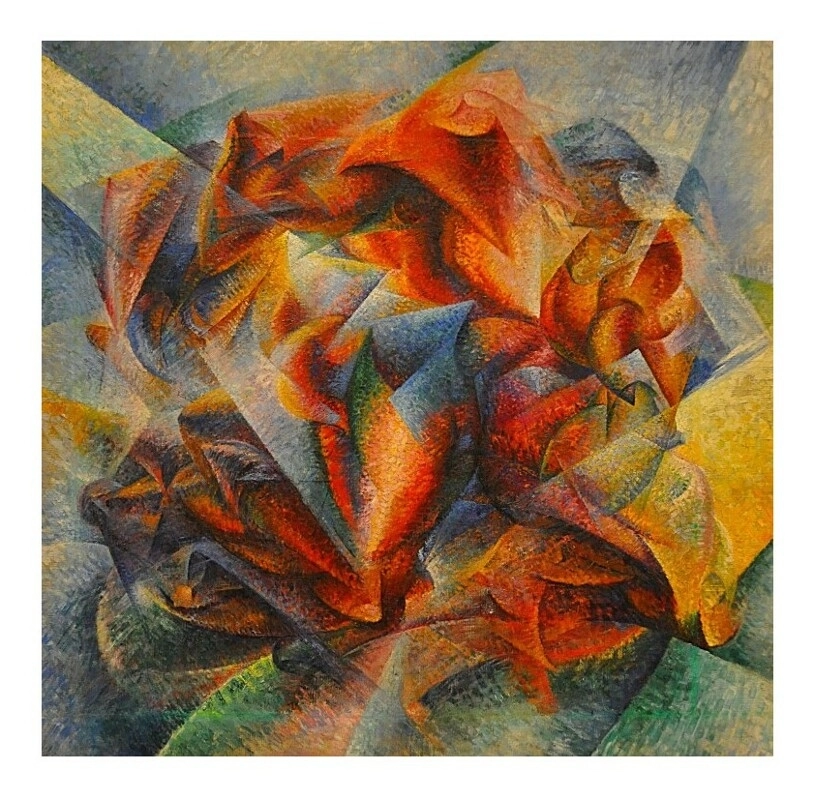 Dinamismo di un ciclista è un dipinto - 1913 - Umberto Boccioni