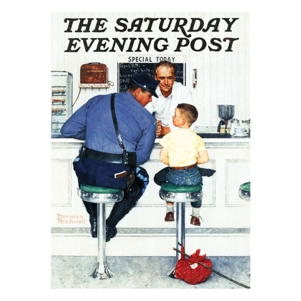 The Runaway - The Saturday Evening Post - Norman Rockwell