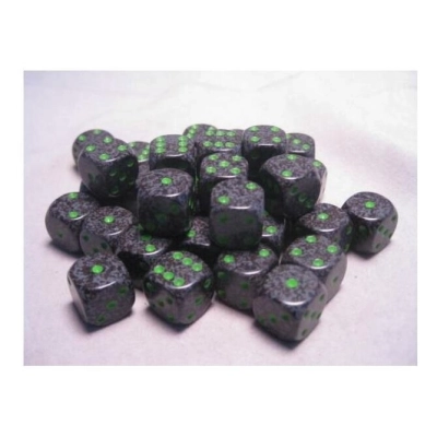 Speckled 12mm d6 Dice Blocks with Pips (36 Dice) - Earth