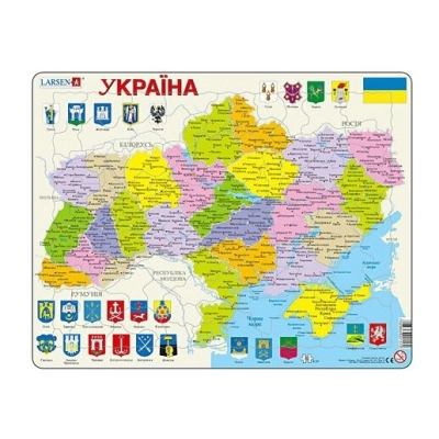Politische Karte - Ukraine