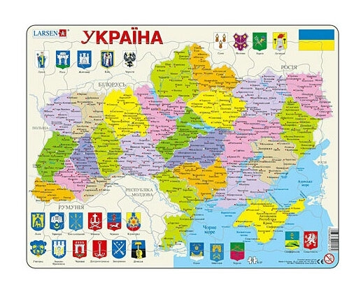 Politische Karte - Ukraine