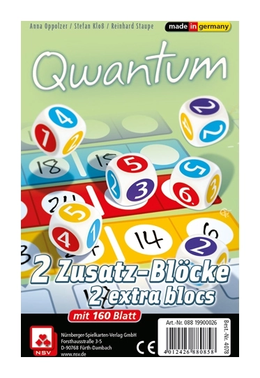 Qwantum - Zusatzblöcke 2x80 Blatt