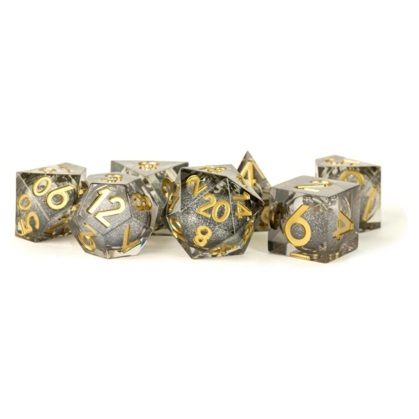 Vanishing Oil Liquid Core Polyhedral Dice Set (7)