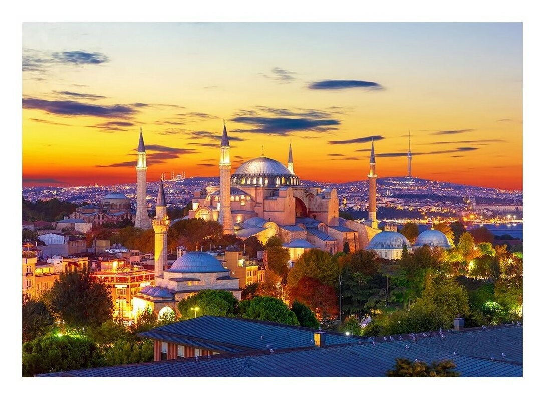 Hagia Sophia bei Sonnenuntergang