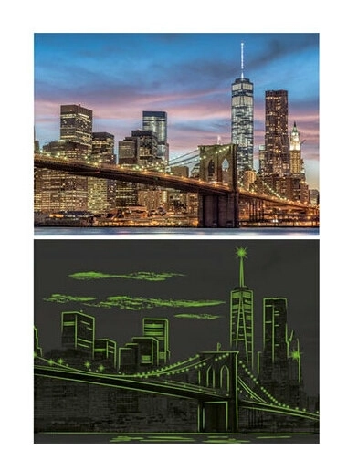 Skyline von New York (Glow in the Dark)