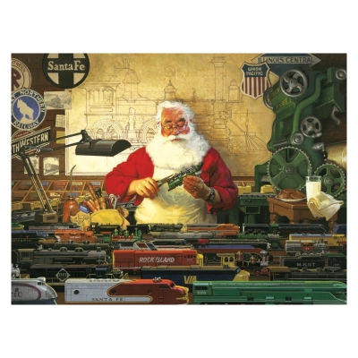 Santa And His Trains