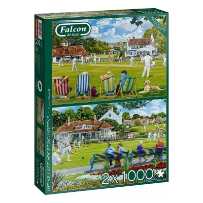 The Village Sporting Greens - 2x 1000 Teile Puzzle