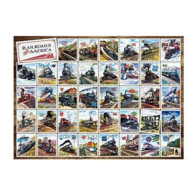 Briefmarken über amerikanische Eisenbahnen