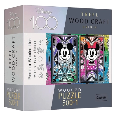 Holzpuzzle - 100 Jahre Disney - Mickey & Minnie