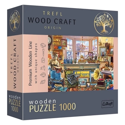 Holzpuzzle - Antiquitätengeschäft