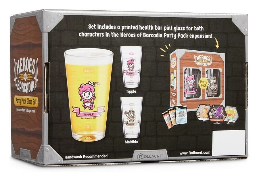 Heroes of Barcadia - Party Pack Pint Glass Set (2x)