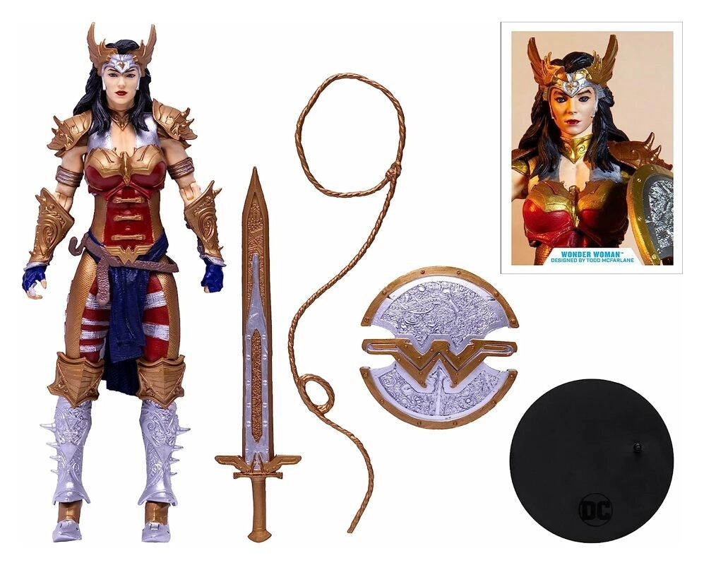 DC Multiverse Actionfigur Wonder Woman Designed by Todd McFarlane (Gold Label) 18 cm