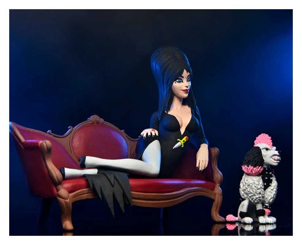 Elvira - 6” Scale Action Figure – Toony Terrors Elvira on Couch Boxed Set