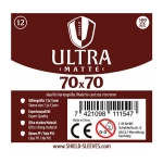 Shield Ultra Matte - 100 Sleeves (70 x 70 mm)