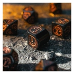 Dragons Modern Dice Set Black & Copper