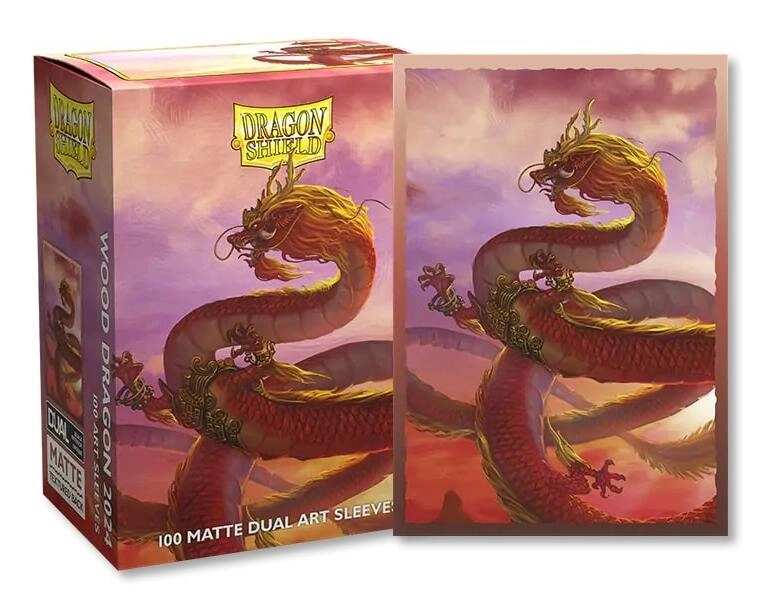 Dragon Shield Art Sleeves - Standard size - Matte Dual - Year of the Wood Dragon (100 Sleeves)