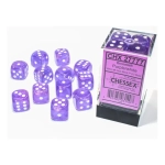 Borealis 16mm d6 Purple/white Luminary Dice Block (12 dice)