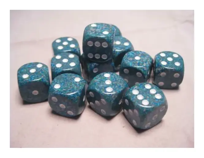 Dice Sets Sea Speckled 16mm d6 (12)