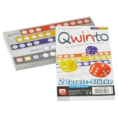 Qwinto - Zusatzblöcke 2x80 Blatt