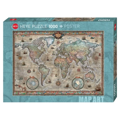 Retro Weltkarte