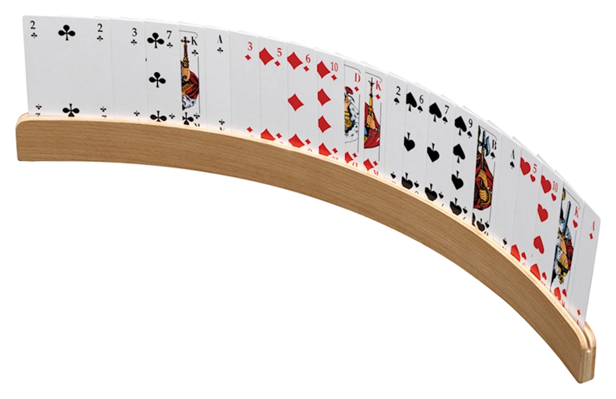 Spielkartenhalter aus Holz - 50 cm