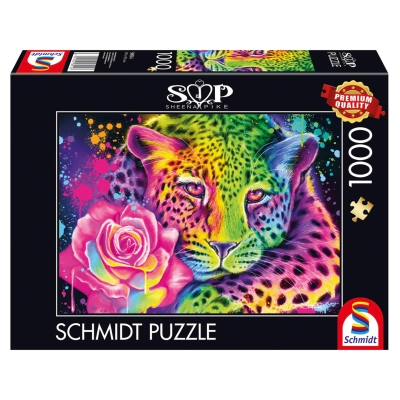 Neon - Regenbogen-Leopard