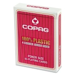 Copag 100% Plastik Poker Karten Jumbo Index - Rot