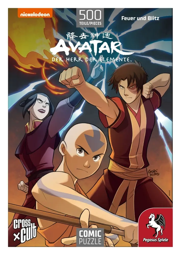 Avatar - Der Herr Der Elemente: Feuer und Blitz - 500 Teile Puzzle