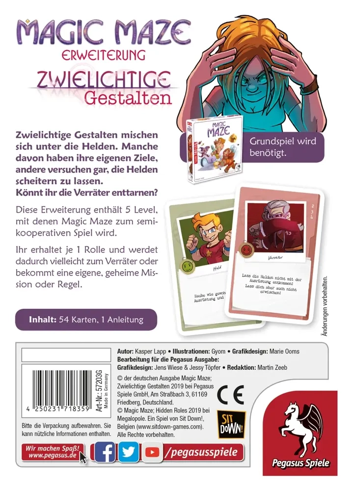Magic Maze Erweiterung – Zwielichtige Gestalten